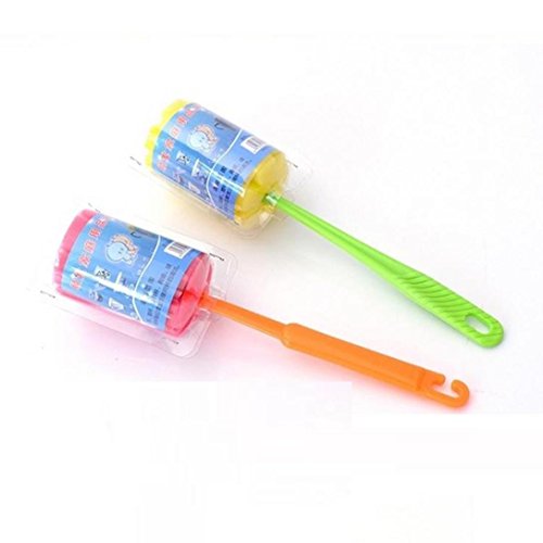 Sponge Cup Brush, Ankola 1 PCS Kitchen Cleaning Tool Sponge Brush for Wineglass Bottle Coffe Tea Glass Cup (Multicolor-2, 9.84")