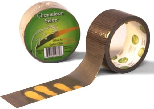 Chameleon Skinz - Color Changing Tape 1.88 in by 10 yds single roll craft duct tape (Olive to Orange)