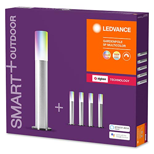 LEDVANCE Smart+LED Gartenleuchte,ZigBee,warmweiß bis tageslicht,dimmbar,RGBFarbwechsel,5Spots,Direkt kompatibel mit Echo… – Bild 3