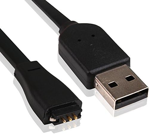 LIU JI New Black Replacement USB Charger Charging Cable Cord for Fitbit Force/Charge Bracelet Sport Arm Band Armband (1pcs)