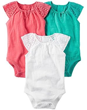 Baby Girls’ 3 Pack Bodysuit Set