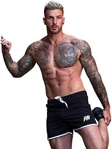 Mens Pro-Fit Shorts Innovative Stretch Micro Fabric Modern Muscle Perfect for Training or Swimming with Internal Nets