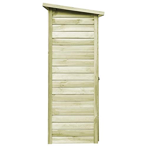 Festnight Abri de Jardin en Bois de Jardin cabane à Outils Rangement Abri de Rangement pour terrasse 88 x 76 x 175 cm