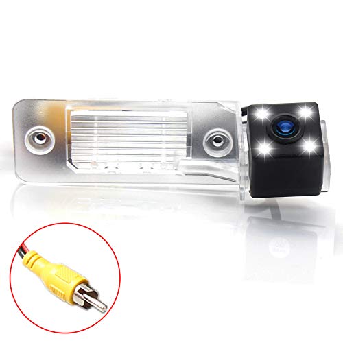 Eway Rear View Backup Camera for Volkswagen/VW GOLF MK4 ESTATE 1997-2006 MK5 ESTATE 2003-2009 PASSAT ESTATE 2000-2005 TIGUAN 2007-2013 Reverse Car Safety IR Night Vision License Plate Reversing Camera