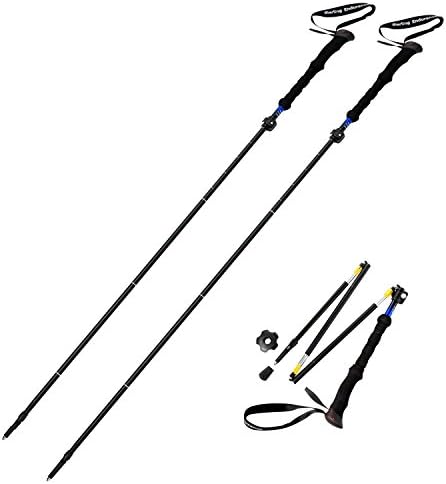 Sterling Endurance Trekking Poles/Collapsible to 13 1/2" / Hiking Poles Walking Sticks (Buy 1 Pole or 2 Poles)