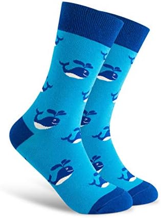 Men's Fun Pattern Funky Colorful Crew Socks Casual Dress Sockโฆ