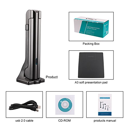 eloam Portable USB Document Camera Scanner S600 with,A3 Capture Size,5