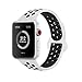 AdMaster Compatible for Apple Watch Bands 42mm,Soft Silicone Replacement Wristband for iWatch Apple Watch Series 1/2/3 - S/M White/Black