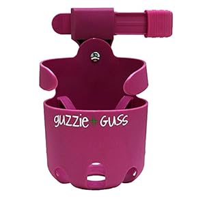 guzzie+Guss Universal Cupholder, for Strollers, Wheelchairs, Mobility Walkers, Bikes, & Camping Chairs. Easy, No Tool…