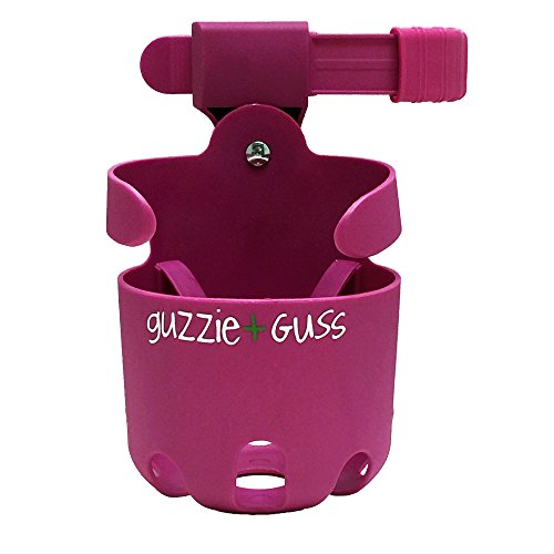 guzzie+Guss Universal Cupholder, for Strollers, Wheelchairs, Mobility Walkers, Bikes, & Camping Chairs. Easy, No Tool…