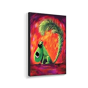 Framed Canvas Home Artwork Decoration Lovely Kitten Canvas Wall Art for Living Room, Bedroom - 16x24 inches