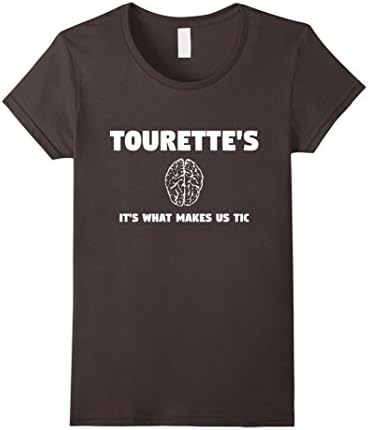 Women's Tourette's It's What Makes Us Tic T-Shirt Medium Asphalt
