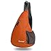 Gonex Packable Shoulder Backpack, Sling Chest CrossBody Bag for Sports Travel Cycling Hiking(Orange)