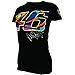 Valentino Rossi VR46 Moto GP Large 46 Women's Black T-shirt Official 2017