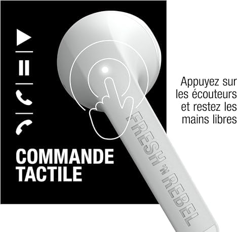 Twins Core Écouteurs Intra-Auriculaires Bluetooth sans Fil avec Assistant Vocal, contrôle Tactile et Microphone intégré, 30 Heures D'Autonomie (Ice Grey)