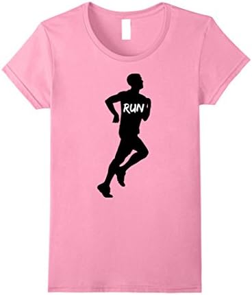 Women's Run Cardio T-shirt gym running workout dance  Large Pink