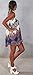 Summer Sleeveless Halter Neck Keyhole Back Swing Beachwear Mini Sundress M