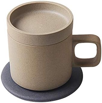 Vivona VH Wireless Charging 55 °C Thermos Cup Electric Cup Coffee Cup Japanese Style Mugs Ceramics Coffee Mug With Saucer Drinkware Set - (Color: Coffee)