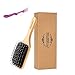 Hairbrush Boar Bristle Hair Brush-Hair Brushes for Women Mens Kids girls Best Natural Wooden Paddle Hair Brush for Thick fine Curly Straight Dry and Damaged Hair-Avoid Tangles?by Auoetoe (wooden)