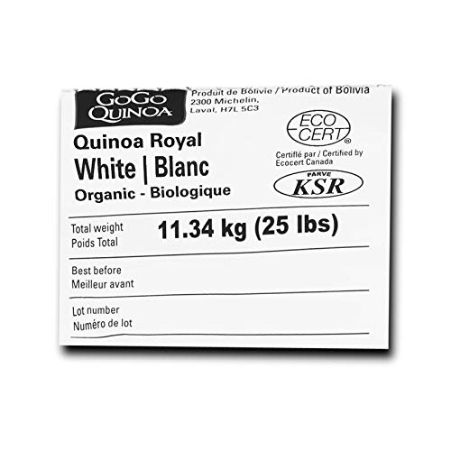 GoGo Quinoa Grains White Organic, 25 lbs