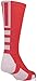 Baseline 2.0 Athletic Crew Socks (Red/White, Medium)