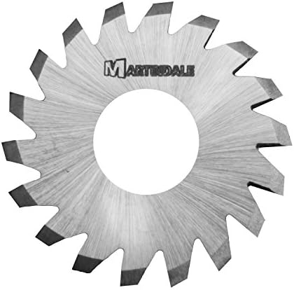 Martindale HSMSV340 High Speed Steel High Speed Steel Undercutting V-Cutters, 7/8" Outer Diameter, 9/32" Hole Diameter, 0.045" Thick, 18 Teeth