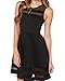 Face N Face Women's Mesh Slim Sleeveless Short Mini Flare Dress