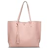 Womens-Soft-Faux-Leather-Tote-Shoulder-Bag-from-Dreubea-Big-Capacity-Tassel-Handbag