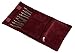WODISON Luxury Portable Velvet Travel Jewelry Roll up Organizer Bag Case