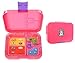 Leakproof Bento Box with Removable 4 Section Tray | Nontoxic,   Easy to Clean, for Kids & Adults | 16 Bonus Lunchbox Notes by   Three Squares, {Cotton Candy Pink}