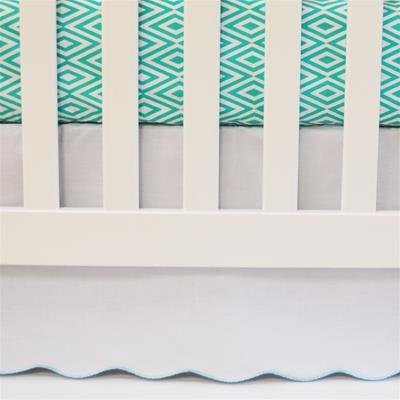 scalloped crib skirt