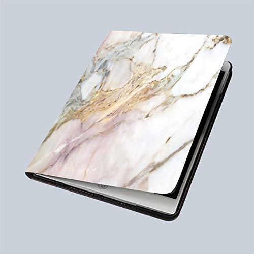 iPad 9.7" 2018 / iPad Air 1/2 Case Abstract White Marble Texture Background high Resolution 360 Degree Swivel Mount Cover for Automatic Sleep Wake up ipad case