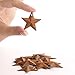 Factory Direct Craft Package of 100 Rusted Tin Dimensional Miniature Barn Stars with Hole and Hollow Backs