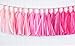 Zorpia® 15pcs Tissue Paper Tassels Garland, Mixed 3 Colors(Pink+ light pink+ rose)