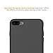 EasyAcc Case for iPhone 8 Plus/iPhone 7 Plus, [Support Wireless Charging] Black TPU Phone Case Matte Finish Slim Profile Phone Cover Compatible with iPhone 8 Plus/iPhone 7 Plus