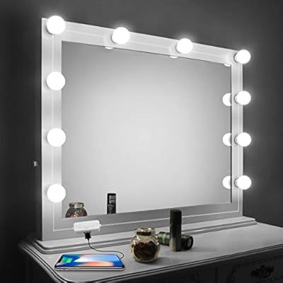 Vanity Mirror Lights Kit Led Lights For Mirror With Dimmer And Usb Phone Charger Led Makeup Mirror Lights Kit Hollywood Style Lighting Fixture Strip 6500k For Bathroom Dressing Room Vanity Table Amazon Com Au Home Improvement