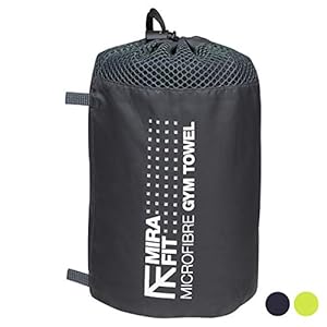 Mirafit Soft Microfibre Sports Towel – Light Weight & Fast Drying – Choice of Size & Colour