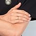 King Will Glory 2mm Rose Gold Thin Tungsten Ring Wedding Band High Polished for Men Women 7