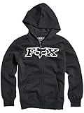 Fox Racing Boys Legacy Fleece Hoody Zip Sweatshirt Medium Black