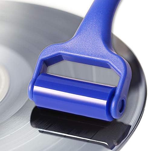 CETECK Reusable Vinyl Record Cleaner Anti-Static Viscous Silicone Cleaning Roller - Gently Remove Dust from Vinyl Records without Damaging the Delicate Surface