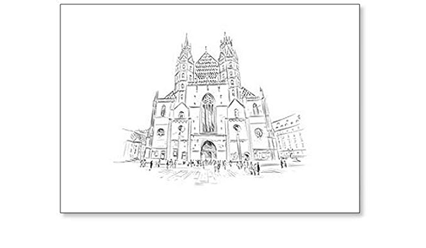 Catedral de San Stephen. Viena, Austria. Imán para nevera con ...