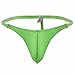 FEESHOW Men's Stretchy G String Thong T Back Underwear Briefs Green One size