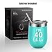 I'm 40 - Funny 40th Birthday Gifts for Women - Turning 40 Year Old Birthday Gifts Ideas for Wife, Mom, Sister, Her, Friend, Coworker, BFF, Girlfriend, Cousin - Coolife 12 oz Insulated Wine Tumbler Cup