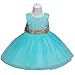 JiaDuo Baby Girl Lace Mesh Tutu Dress Sequin Bow Toddler Princess Gown ,Soft Mint,18-24 Months ( 90 )