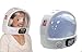 Jacobson Hat Company Adult Toy Space Helmet NASA Astronaut Hat Mask Plastic Costume Accessory,White,One Size