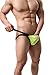 ONEFIT Sexy Transparent G-String Magic Double Thongs Low Raise Underwears for Men Yellow