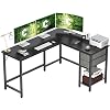 Cubiker L-Shaped Computer Desk, Home Office Corner Desk with Non-Woven Drawer, Sturdy Writing Table, Space-Saving, Easy…