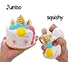 AOLIGE Squishy Slow Rising Kawaii Squishy Toys Set for Kids Stress Reliever Party Favor Fidget Toys (3PCS Unicorn)