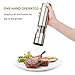 Kato Electric Salt and Pepper Grinder Set with LED Light, Battery Powered, Adjustable Ceramic Coarseness, Stainless Steel Pepper Mill, Pack of 2