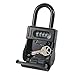 ShurLok SL-100W 4-Dial Dual Combination Lock Box, Durable Combo Lock for Outdoor Storage & Home Improvement, Door Lock & Locker Lock with Side Key Door, ‎1.5 x 2.75 x 6 Inches, Black Finish